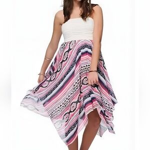 Zumiez Pink Dana Bodice Tribal Dress Euc